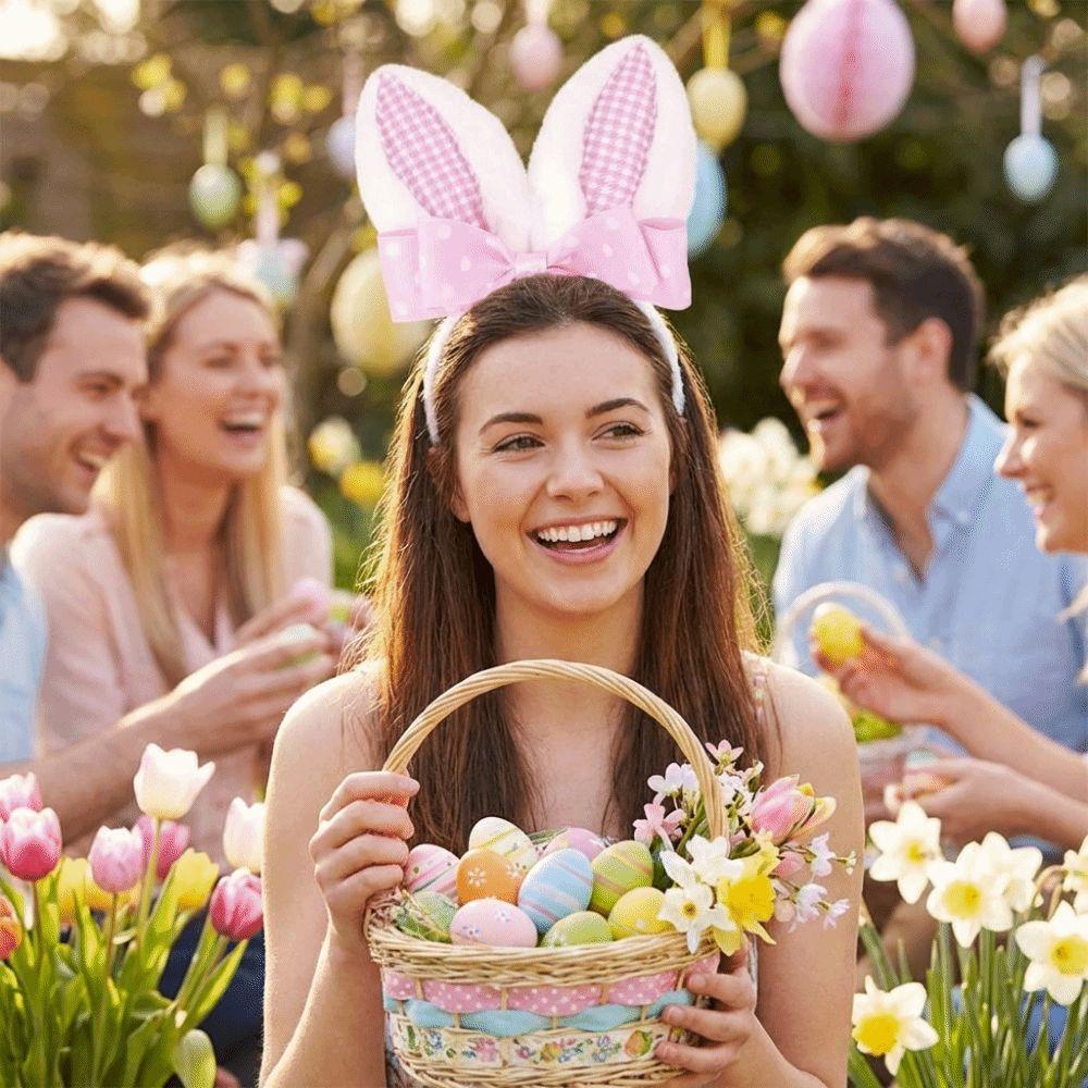 Non-slip Bunny Ear Headband Long Ears Bunny Head Wear Cute Rabbit Ear Hair Hoop  Photo Props