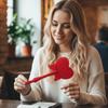 Detachable Contactless Payment Sleeve Portable Heart Magic Wand Holder  Travel