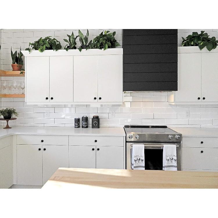 Ravinte 40 Pack Matte Black Cabinet Pulls 1-1/4 inch Kitchen Cabinet Knobs Drawer Knobs Dresser Drawer Pulls Door Dresser Handles for Cupboard