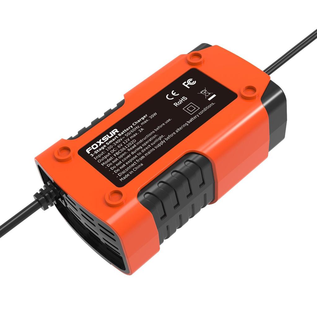2A Intelligent Battery Charger for 6V/12V Vehicles and Children's Toys