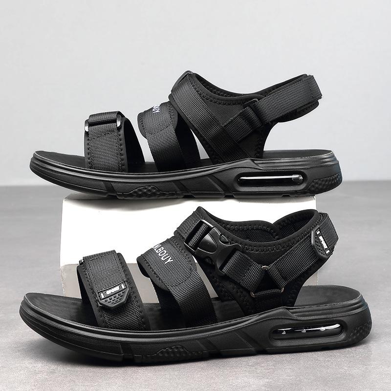 2025 summer new men's mesh breathable beach shoes air cushion sole sandals youth trend casual sandals 8859