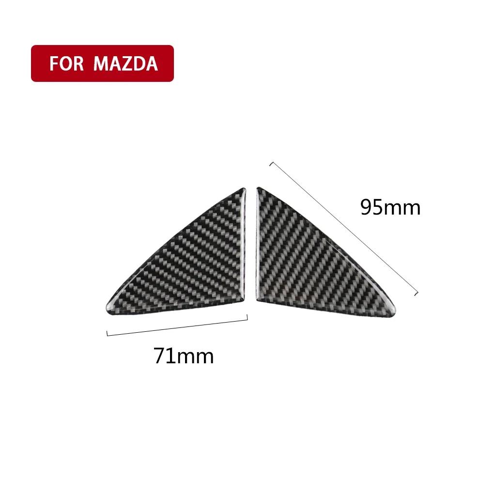 Fit For Mazda3 Axela 2017-2018 True Carbon Fiber Front Grille Grill Trim Cover Front Decorative Parts  Car Styling Accessories