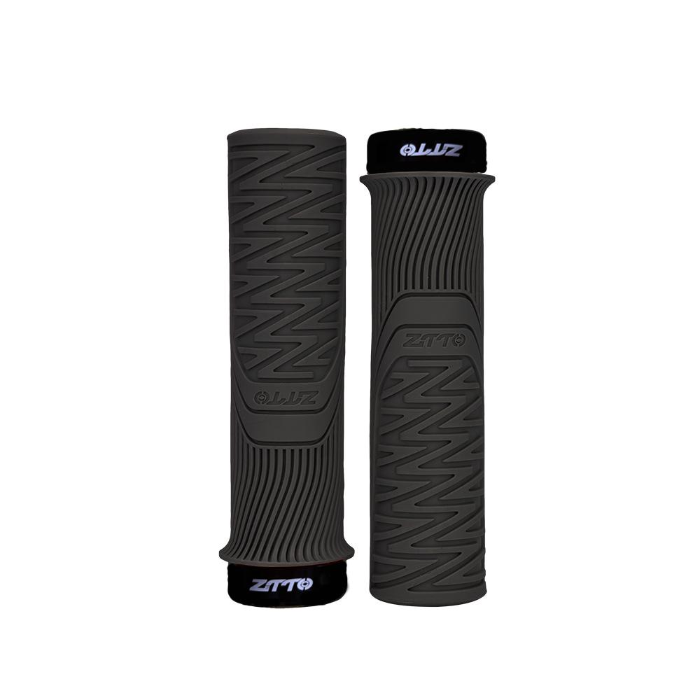 Universal ZTTO MTB Grips 33mm Anti-Slip Bicycle Grips Rubber Shock-Proof Lock-on Grip Mountain Bike Parts