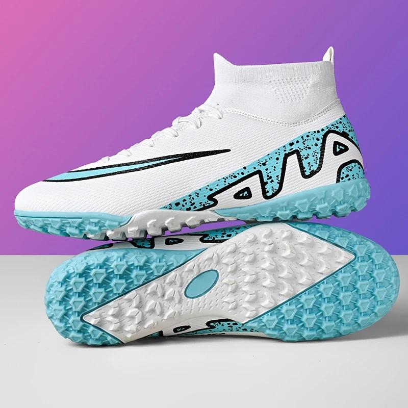 Professional New Men Soccer Shoes Comfortable Boys Sneakers Match Football Boots Ankle Non-Slip TF/FG Sports Shoes Unisex