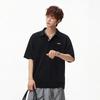 MEDE Men's Japanese Retro Loose Fit Short Sleeve Polo Shirt