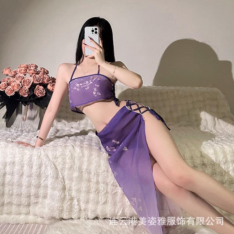 Sexy Hanfu Sexy Temptation Convenient and Free Mood Ancient Costume Uniform Stunner Underwear Pure Chest Wrap Sex Underwear