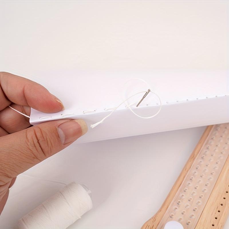 1set Bookbinder Set Diary Album Cover Making Bag Book Positioning Ruler Straight Ruler Origami Knife Punching Stitching Lines