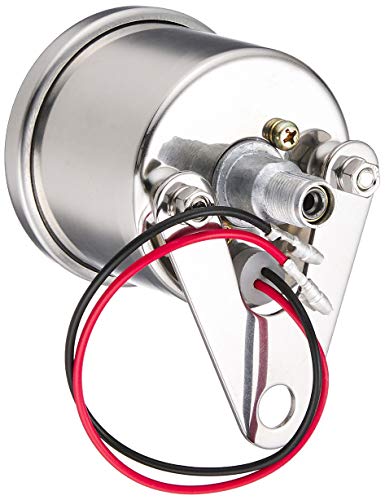 Kijima Motorcycle Parts Speedometer Mechanical 160km/h 61mm Type A with Trip Universal White Panel 510-006W