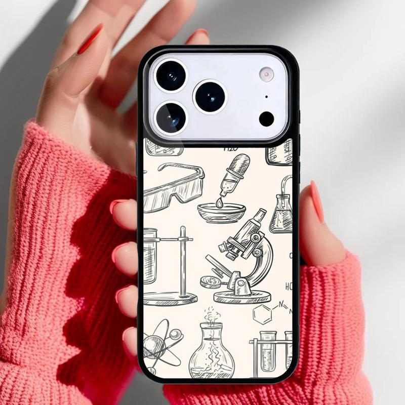 Biology and Chemistry Phone Case for iPhone 17 16 15 14 13 Pro Max Back Cover for 12 11 Pro Coque