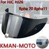 Rpha11 HJ26 Rpha 70 St Helmet Visor Shield for HJC Dustproof Windproof Sunscreen Shield Electroplated Visor Film Anti Fog