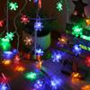 Night Lighting Snowflake LED String Lights Battery Version Atmosphere Lamp  Christmas Decorations