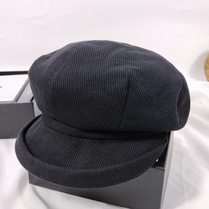 New Fashion Beret Hat Women Vintage Newsboy Cap With Short Brim Painter'S Artist Octagonal Hat For Autumn/Winter New