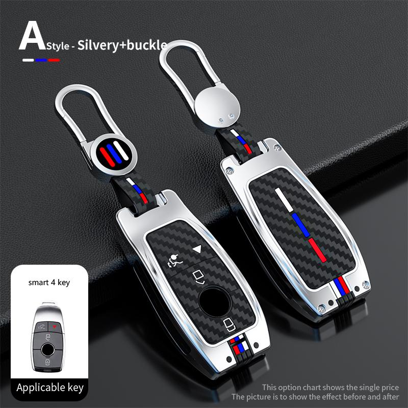 Car Key Case Cover Shell Fob for Mercedes Benz A C E S G Class GLC CLE CLA GLB GLS W177 W205 W213 W222 X167 AMG 3 4 Buttons