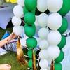 Zelenobílý balonový řetízek Venkovní dekorace na párty Dlouhý řetízkový dekor na narozeninovou oslavu Dětské miminko Latexový balonový řetízek