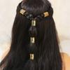 5pcs Hair Braiding Dreadlocks Beads Dread Locks Hair Braid Tubes Hollow Out Hair Ring  for Braids