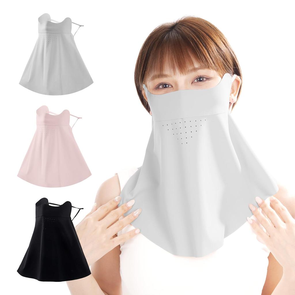 New for Summer 2025 Cool Face Cover Sunshade Mask Face Guard 30 Breathing Not UV Protection Mask Adjustable Outdoor Sports Bike Camping Golf Long 1