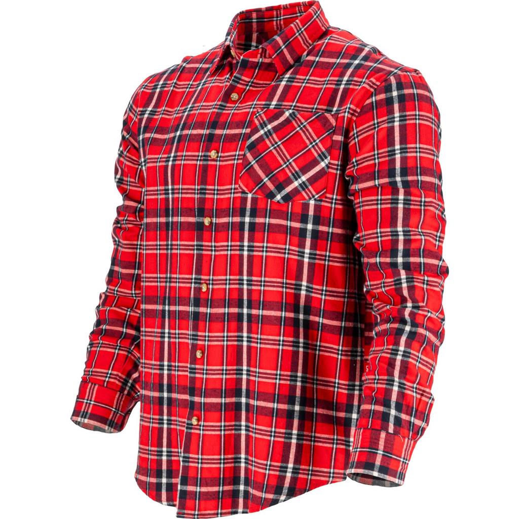 Flannel Shirt Red-Navy, 170G/M2, "", Ce, Lahti