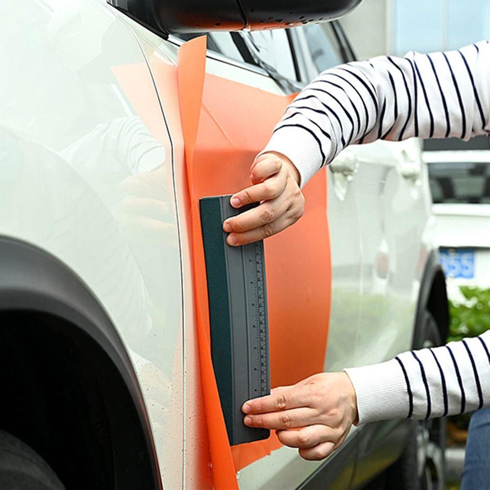 Scratch-Free Vinyl Wrap Squeegee With Ruler Window Tint Tool Vinyl Wrap Installing