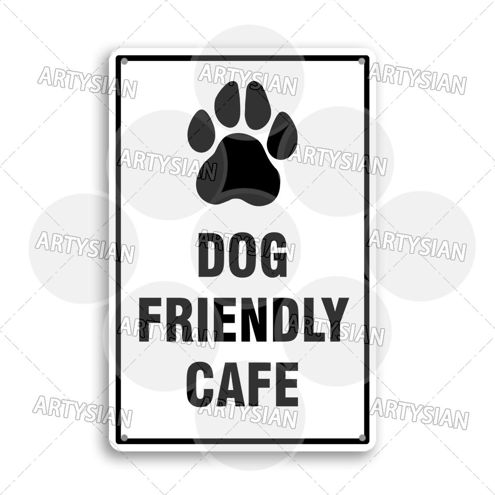 Beware of Dog Warning Metal Sign No Dogs Allowed Do Not Leave Dog Pet safety Dog Friendly Café Guide Dods Welcome Plaque