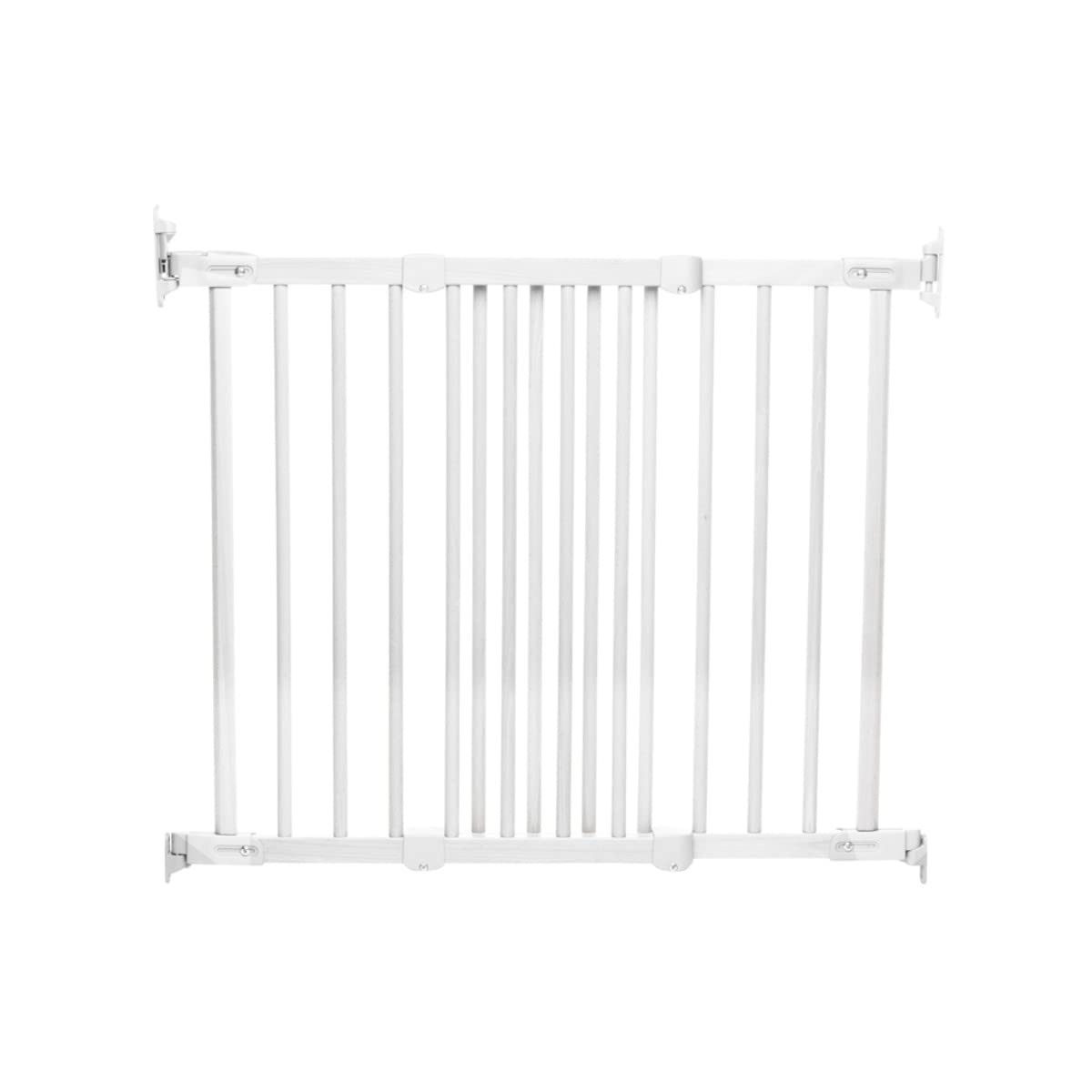 Ворота безопасности для детей BabyDan FlexFit в норвежском стиле, ворота безопасности для лестницы, широкие, деревянные, BD101 (Белая древесина)