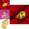 Beautifully Copper Crafted Gold Butterfly Ring Elegant Womens Jewelry For Occasions Special