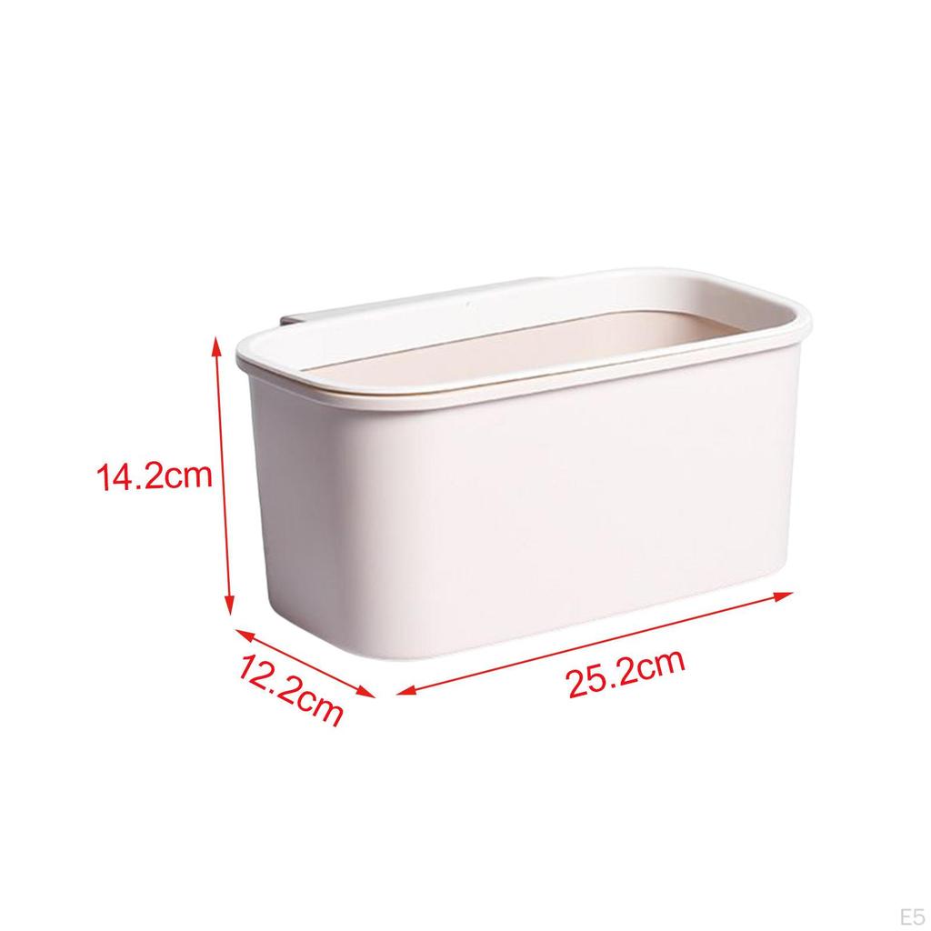 Hanging Trash Can,Household Cleaning Tools Rubbish Container,Mini Kitchen Waste Bin for Cabinet Door