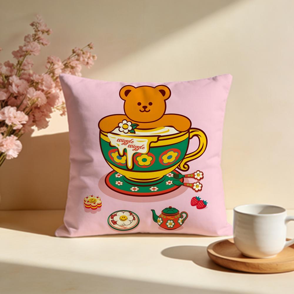 

Popular WWiggle Wiggleed Cushion Cover Stylish Washable Pillow Cover Ideal for Couch Bedroom Car Decoration 30X30cm