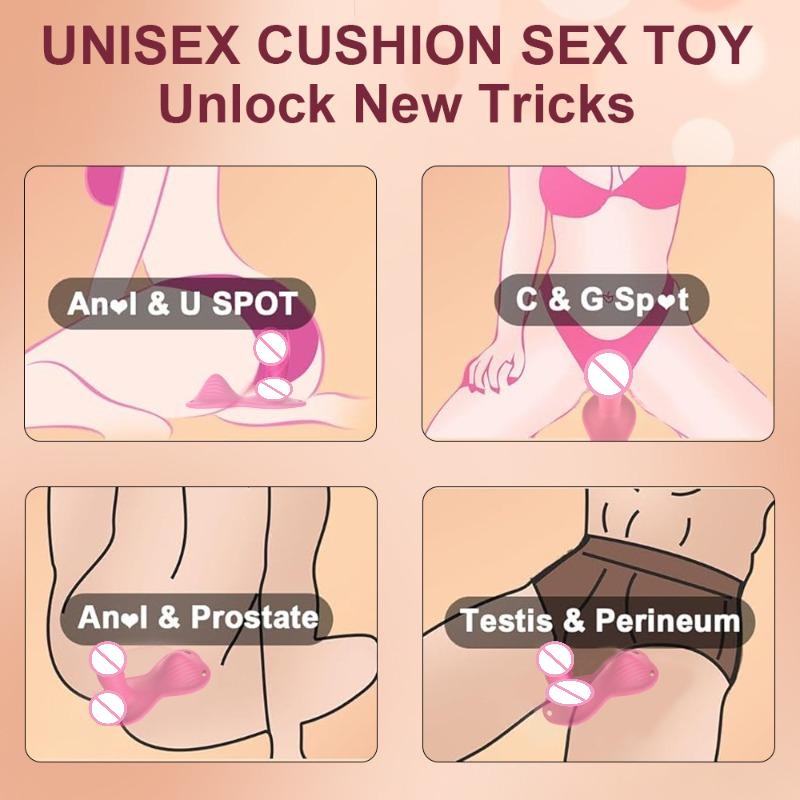 Cushion Type Dildo Vibrator App Control Sit And Ride Clitoris Anal Stimulator G Spot Massager 9 Modes Adult Sex Toys For Women
