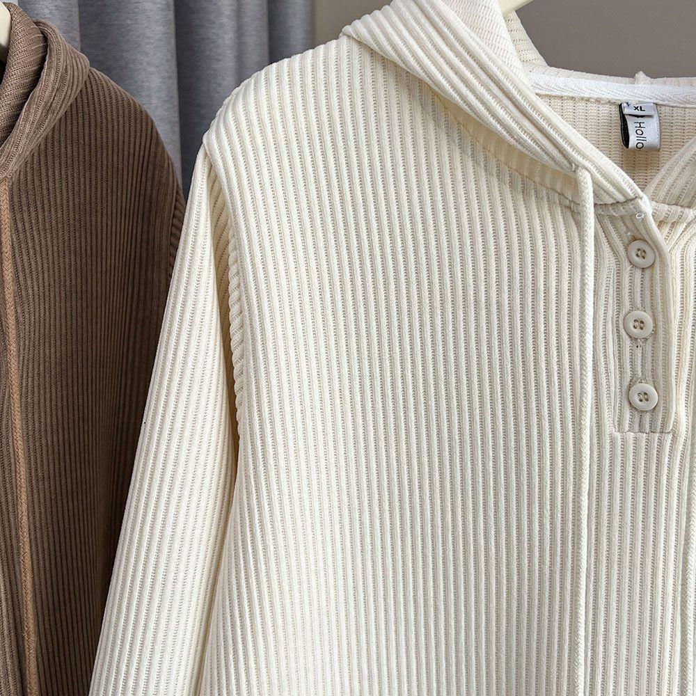 Large Size Women's Spring Hooded Sweatshirt - Slimming Irregular Loose Fit
