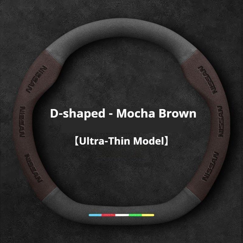 AUW3 Car Steering Wheel Cover Nissan Qashqai Juke X-Trail Patrol Note Leaf Altima Maxima Micra Murano Rogue Pulsar Sentra Teana Tiida