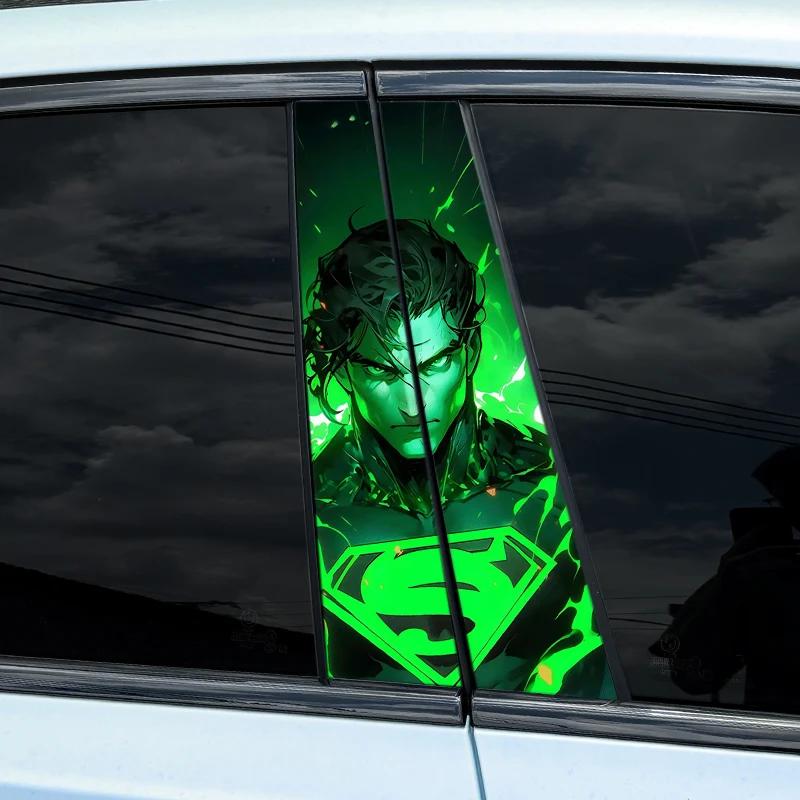 1 buc/2 buc Personaje Film Verde Autocolante Anime Stâlp B Mașină Acoperire Auto Zgârieturi Impermeabil Protecție Solară Autocolante Vinil Decor