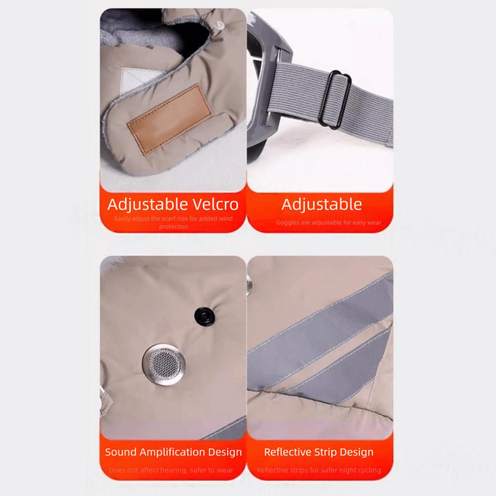 Russian Ushanka Winter Plush Hats Earflap Cycling Windproof Cap Anti Fog Lenses Ski Hat  Sports