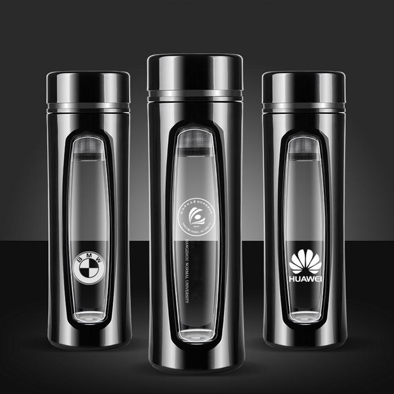 Doppelwandige Wasserflasche mit Deckel Tragbare Isolierung Isolierung und Verbrühungsschutz Teetasse Mädchen Kaffee Milch Saft Becher