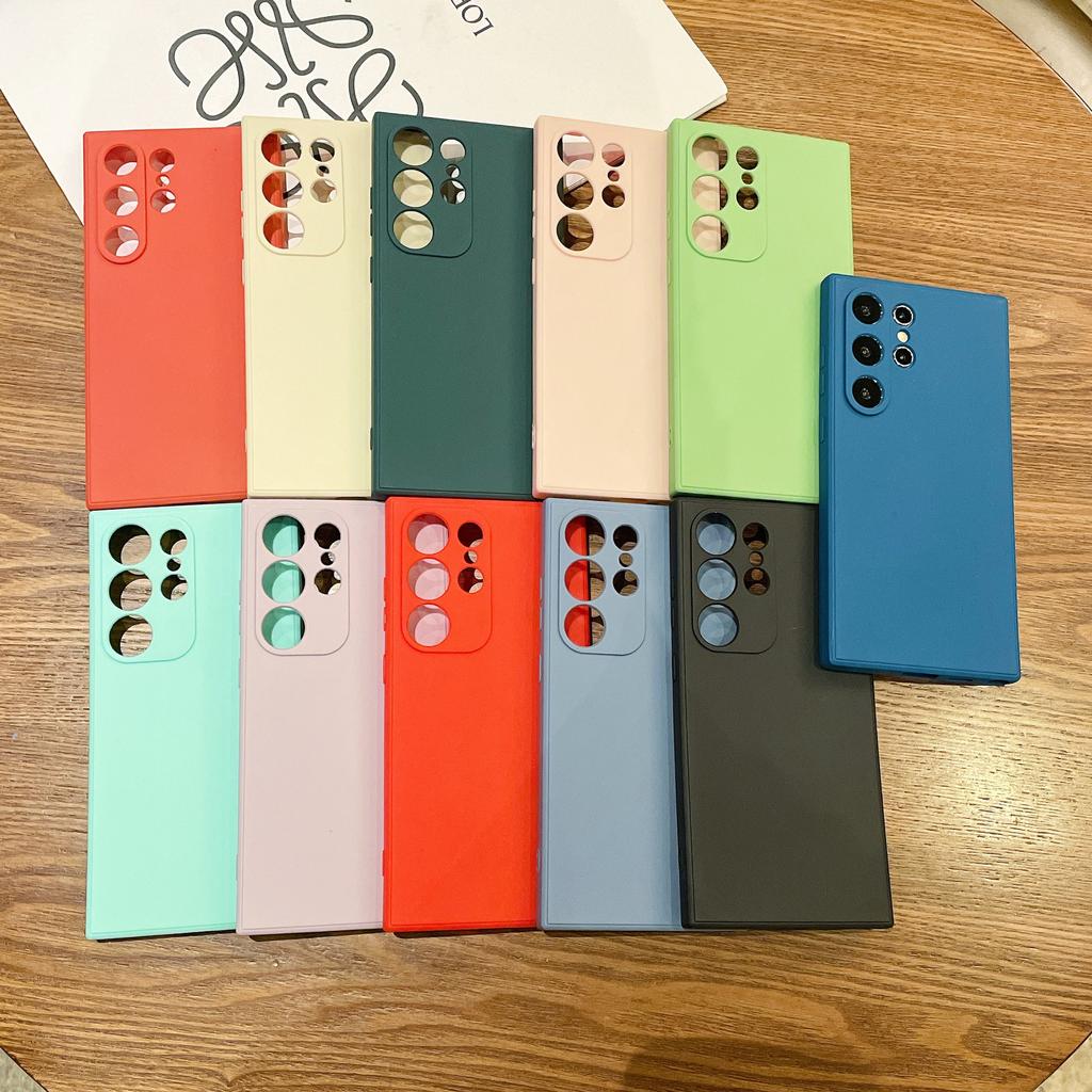 Applicable to Samsung S24 fine hole matte TPU straight edge A53A14 protective case note20 Rubik's Cube silicone mobile phone case