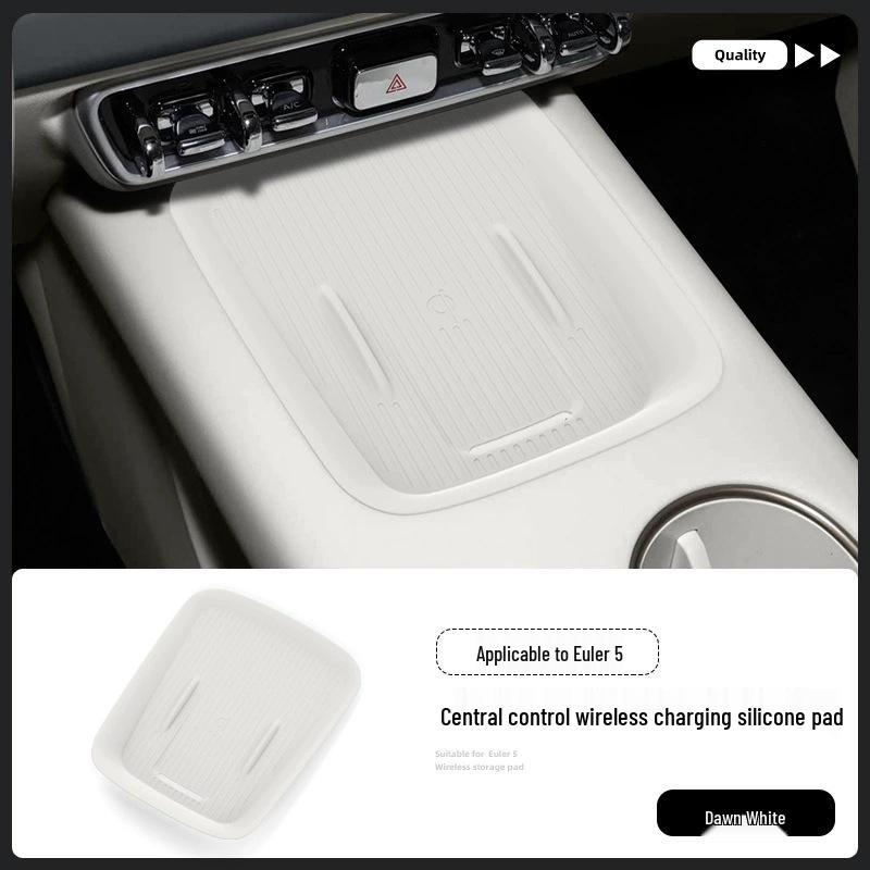 Compatible with 26 Models: ORA 5 Center Console Wireless Charger Silicone Mat - Anti-slip, Dustproof Phone Holder & Interior Accessory.