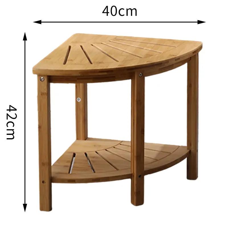 Bamboo Shower Bench Anti Slip Thickening