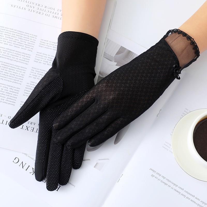 

Весенне-летние солнцезащитные перчатки, кружевные перчатки, женские дышащие перчатки для вождения, для улицы, солнцезащитные, для езды average size