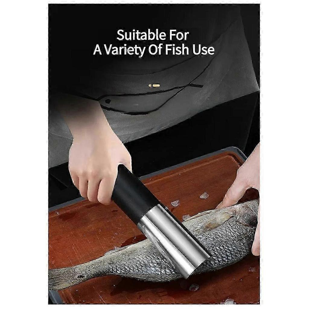 Wireless Portable Electric Fish Scaler USB Charging Fish Scale Planer Fish Cleaner Scraper Seafood Less