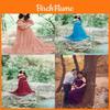 Lace Maternity Dress With Flared Sleeves For Summer Pregnant Women