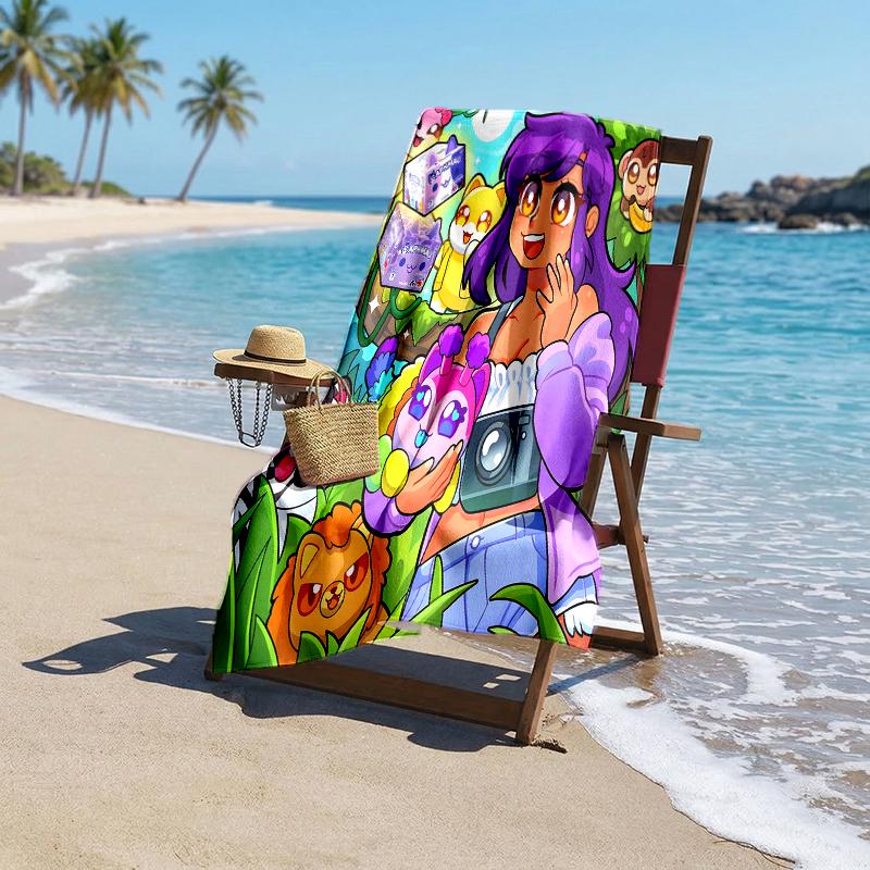 Pixel Game Fashion Beach Towel: Ideal for Summer Adventures Soft, absorbent and quick drying suitable for swimming and bathing