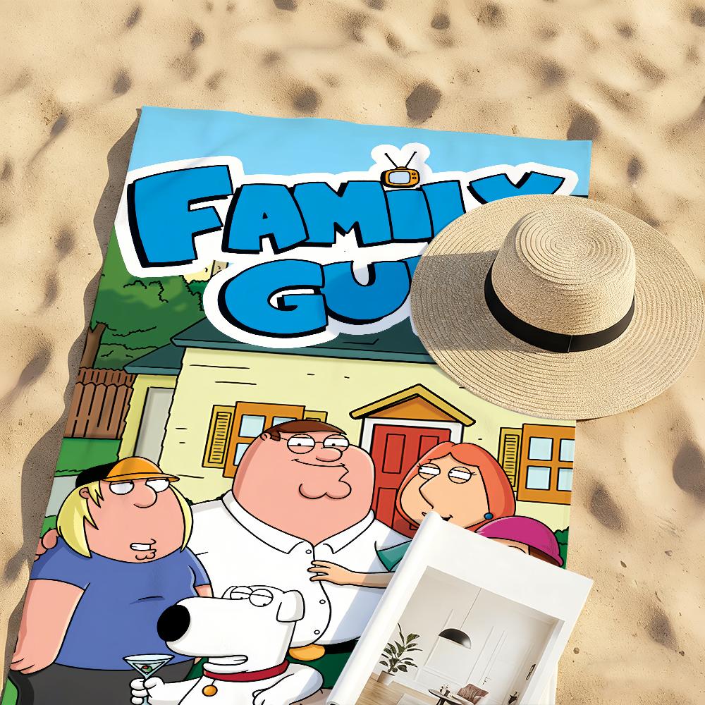 Cartoon F-Family G-Guy Towel Soft Pool Gift For Travel Gym Shower Camping Quick Dry Sports Large Beach Towels