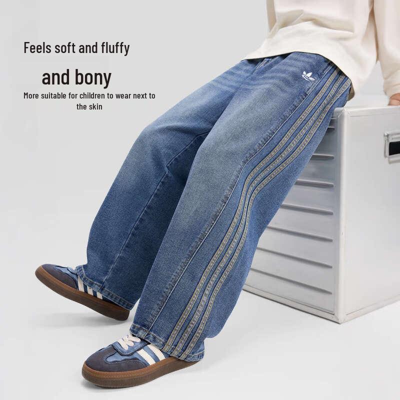 Zuoxi Boys  Sport Webbing Straight-Leg Nanosoft Denim Jeans 140