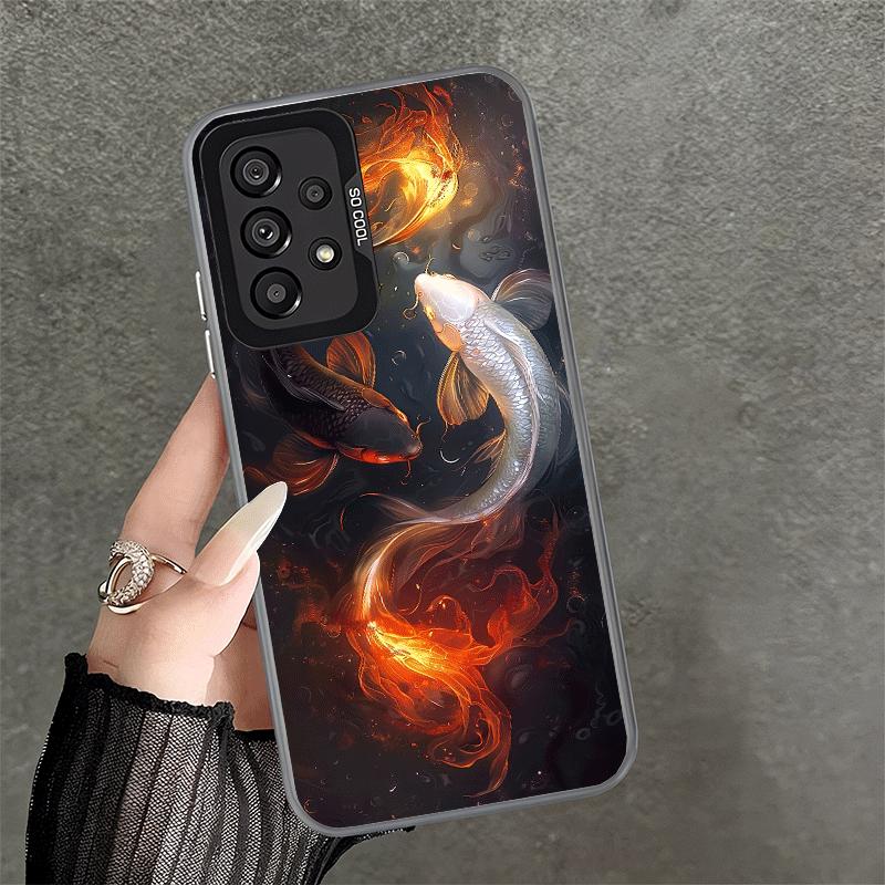 Golden Carp Lucky Koi Shockproof Phone Case for Samsung A17 A16 A15 A14 A37 A57 A36 A56 A26 A35 A55 A25 A34 A54 A24 A13 A23 A33