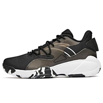 Zapatillas de Baloncesto de Caña Baja Amortiguadoras Antideslizantes Duraderas para Hombre Zapatillas Negro Blanco 112111609-2