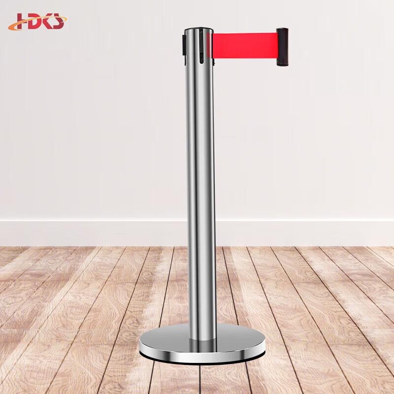 Stainless Steel Retractable Queue Barrier Set