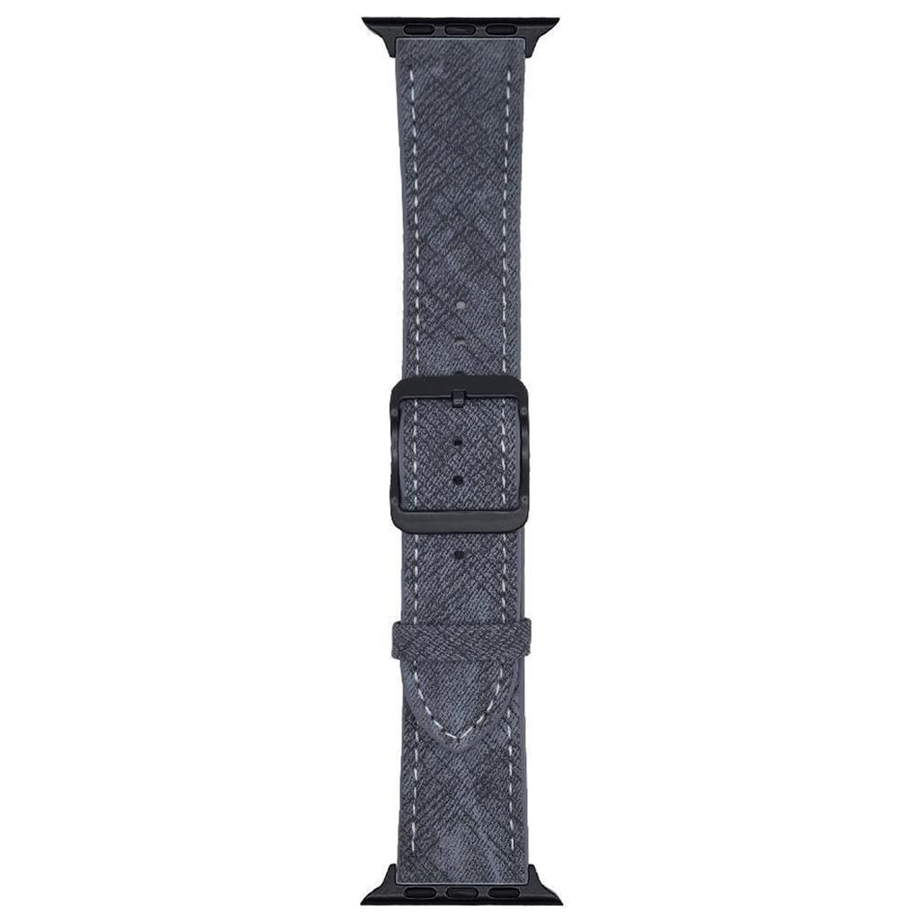 Double Loop Buckle Leather Band For Apple Watch Series 10 9 8 7 SE 6 5 4 3 2 1 42mm 41mm 40mm 38mm Watch Bands Strap