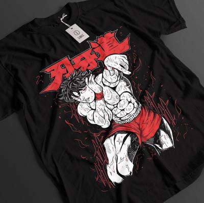 Camiseta Baki The Grappler Camiseta Baki Hanma Top Yujiro Camiseta de Lucha Camiseta Unisex