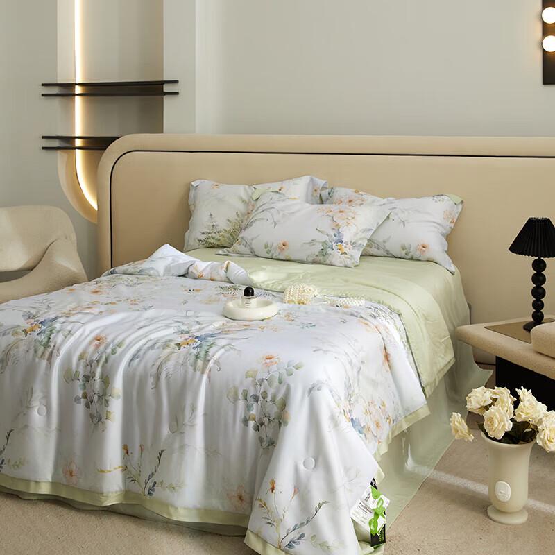 PLOVER Elegant Breathable Tencel Summer Quilt