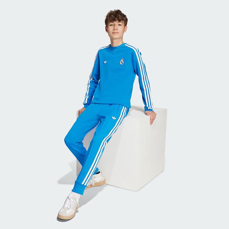 Adidas Boys' Real Madrid Trefoil Crewneck Sweatshirt