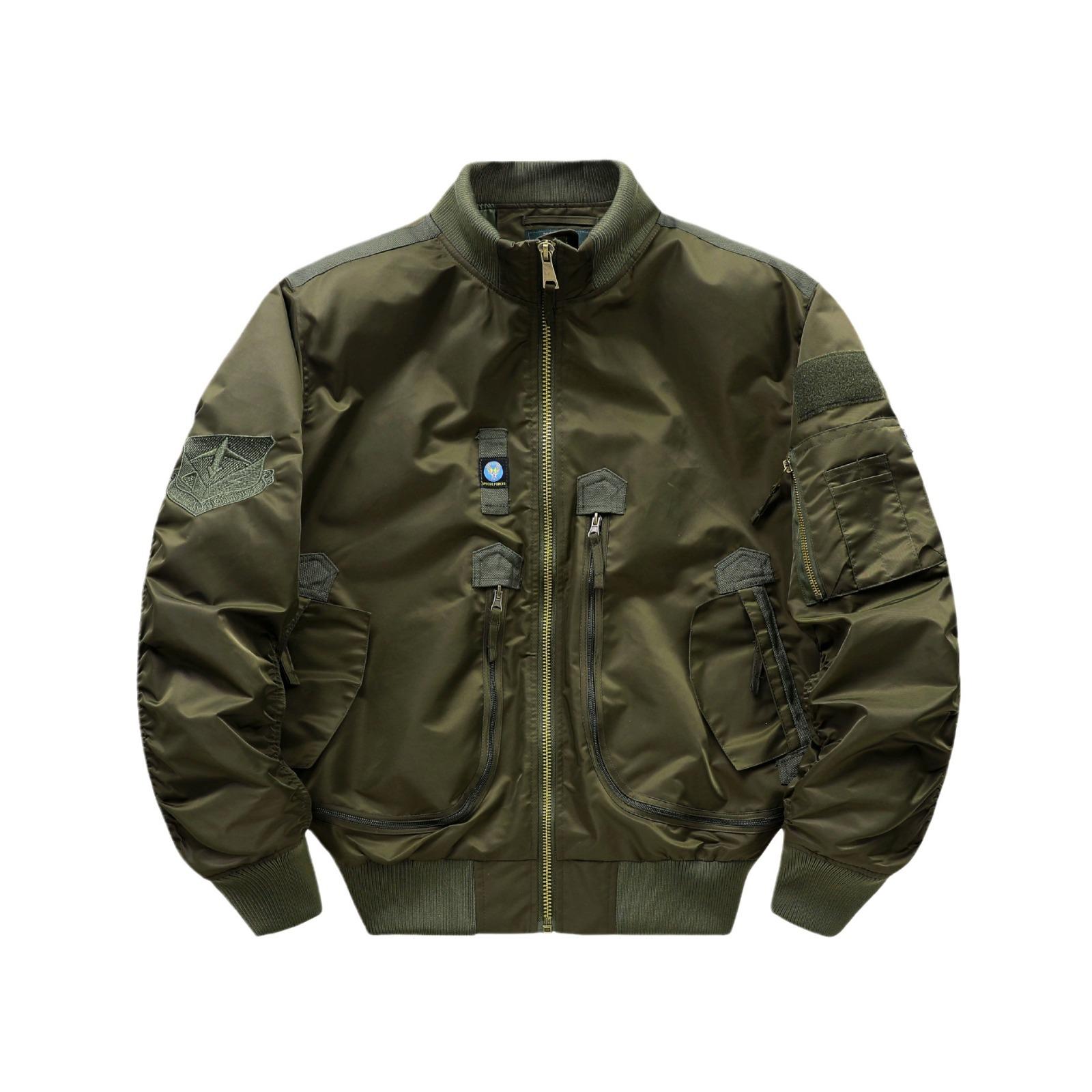 Осень Новая пилотная верхняя корейская версия модная повседневная куртка для мужчин — фото 5